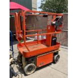 2016 JLG MAN LIFT MODEL 1230ES, ELECTRIC, APPROX MAX PLATFORM HEIGHT 12FT, NON MARKING TIRES, BUILT