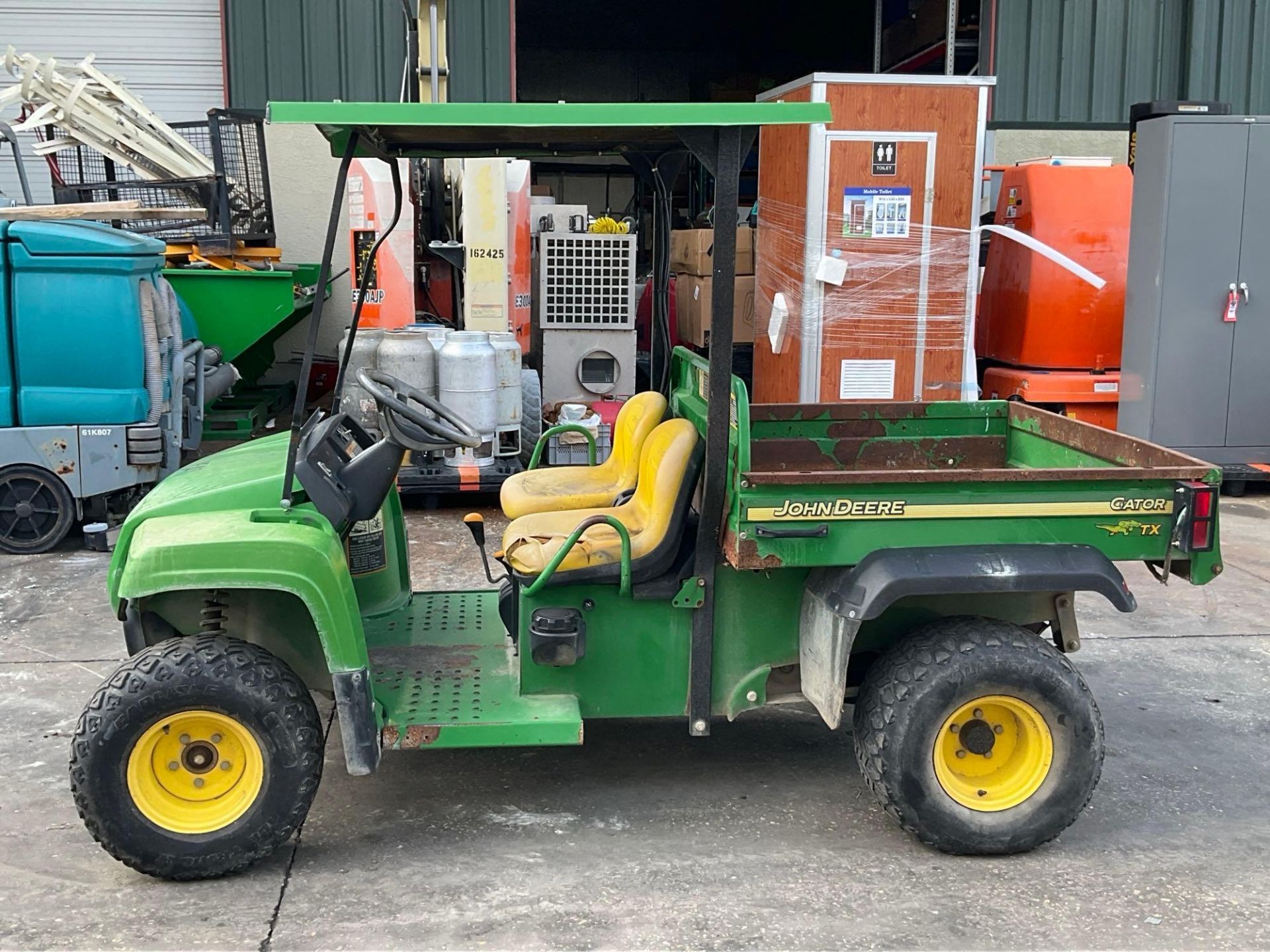 JOHN DEERE GATOR TX UTV, GAS POWERED, HYDRAULIC DUMP BED, HITCH, BILL OF SALE ONLY - Image 8 of 11