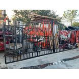 SET OF UNUSED GREAT BEAR 20FT BI PARTING WROUGHT IRON GATES, 10FT EACH PIECE (20' TOTAL WIDTH). 2...