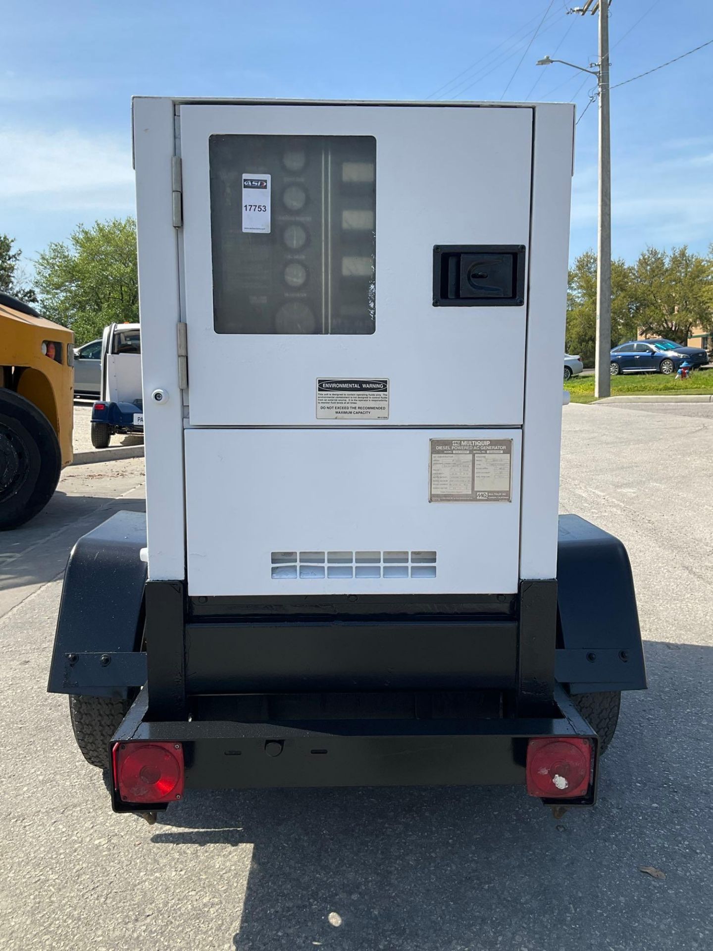 MULTIQUIP 25 WHISPERWATT ULTRA SILENT GENERATOR MODEL DCA-25USI2, DIESEL, TRAILER MOUNTED, ISUZU ... - Image 5 of 24