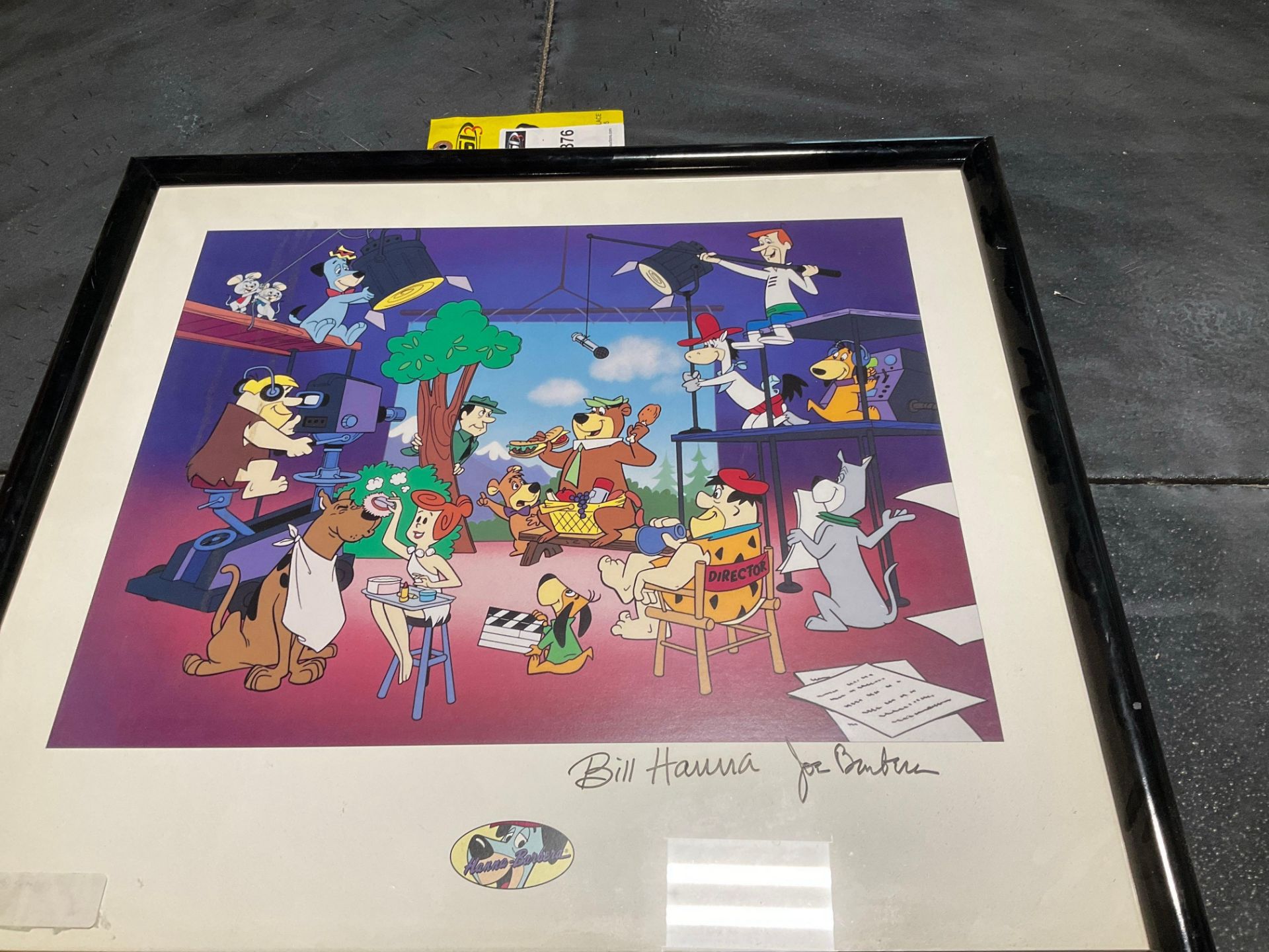 QUIET ON SET SIGNED BY BILL HANNA & JOE BARBERA IN FRAME,  APPROXIMATELY 27€ L X 25€ W - Image 2 of 3