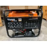 ( 1 ) UNUSED TOGO POWER 4-STROKE GAS GENERATOR MODEL GG8000, APPROX PEAK 8000W, APPROX RUNNING 65...