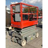 SKYJACK SCISSOR LIFT MODEL SJIII3219, ELECTRIC, APPROX MAX PLATFORM HEIGHT 19FT, BUILT IN BATTER...