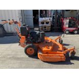 DEMO SCAG HYDRO-DRIVE WALK BEHIND COMMERCIAL MOWER MODEL SWZT 61-22FS, GAS POWER KAWASAKI MOTOR, ...