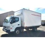 2015 MITSUBISHI FUSO FE180 BOX TRUCK APPROX 14' BOX, DIESEL ENGINE, AUTOMATIC TRANSMISSION