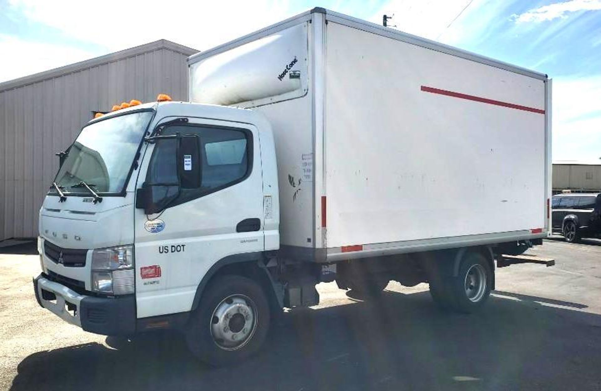 2015 MITSUBISHI FUSO FE180 BOX TRUCK APPROX 14' BOX, DIESEL ENGINE, AUTOMATIC TRANSMISSION