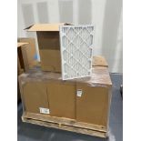 PALLET OF UNUSED AIR FILTERS. 16x25x2.