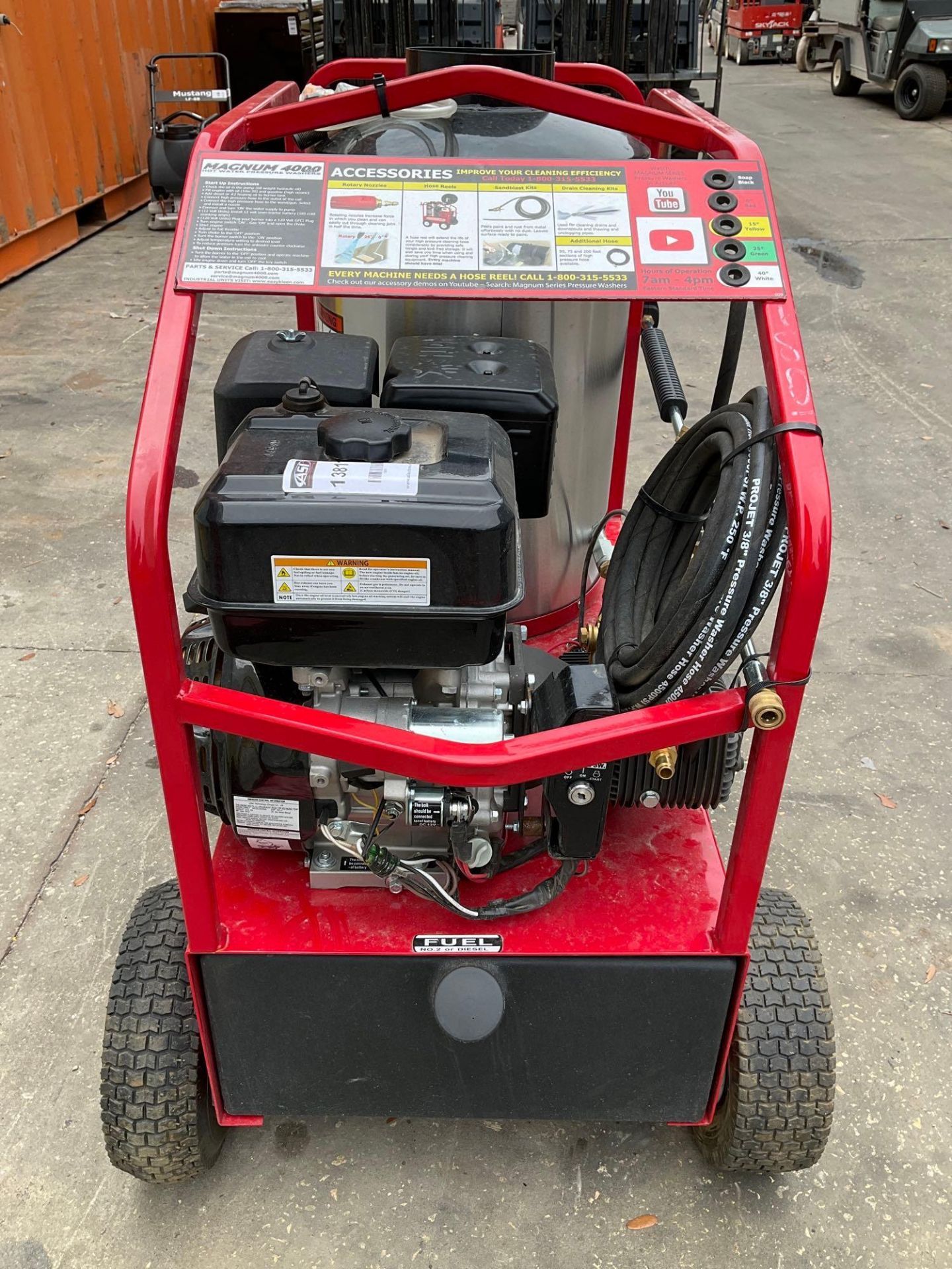 UNUSED 2023 MAGNUM 4000 SERIES GOLD HOT WATER PRESSURE WASHER,DIESEL GAS POWER - Image 11 of 14