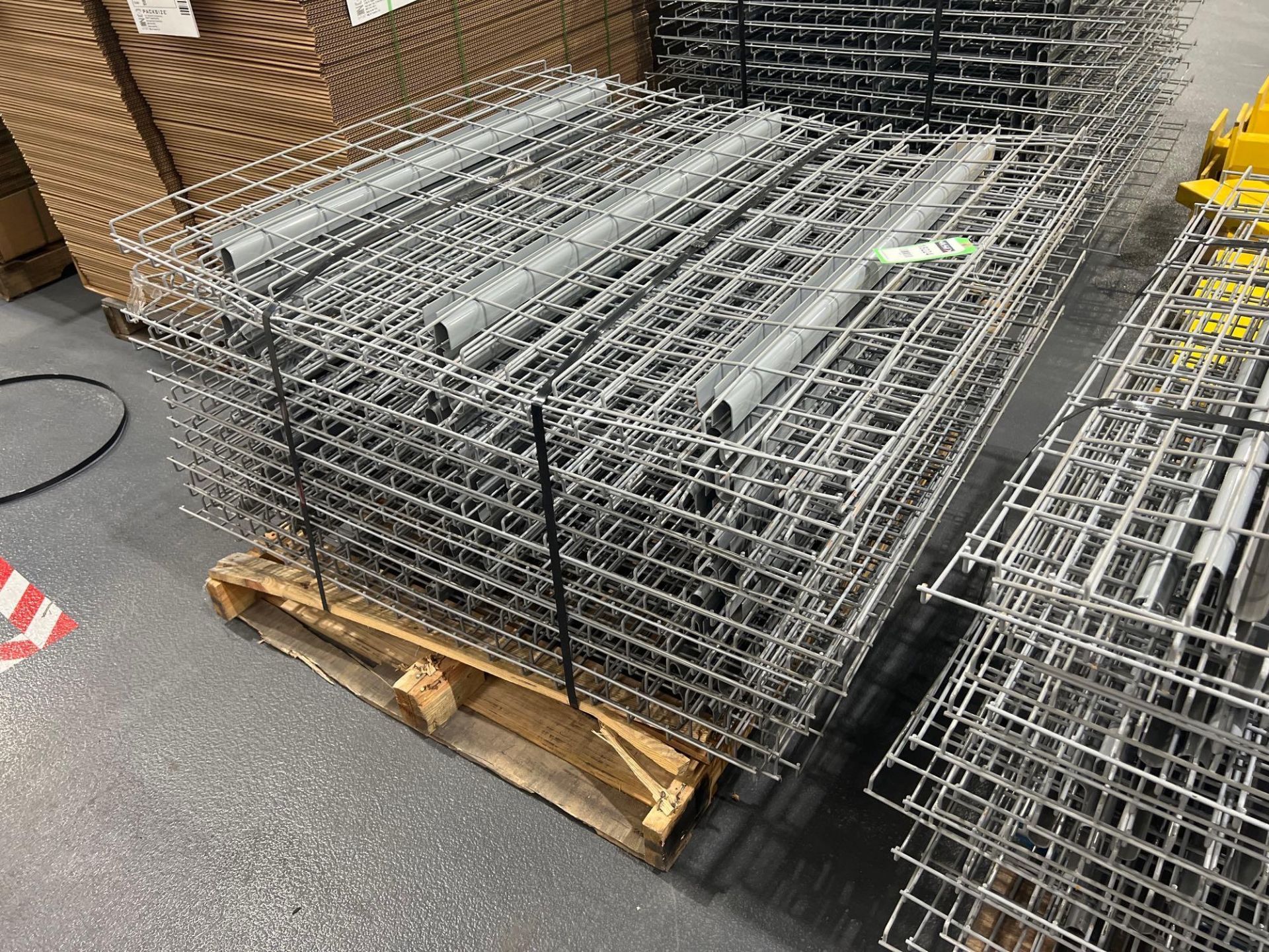 PALLET OF APPROX. 21 WIRE GRATES FOR PALLET RACKING, APPROX. DIMENSIONS 43" X 45" - Image 2 of 3