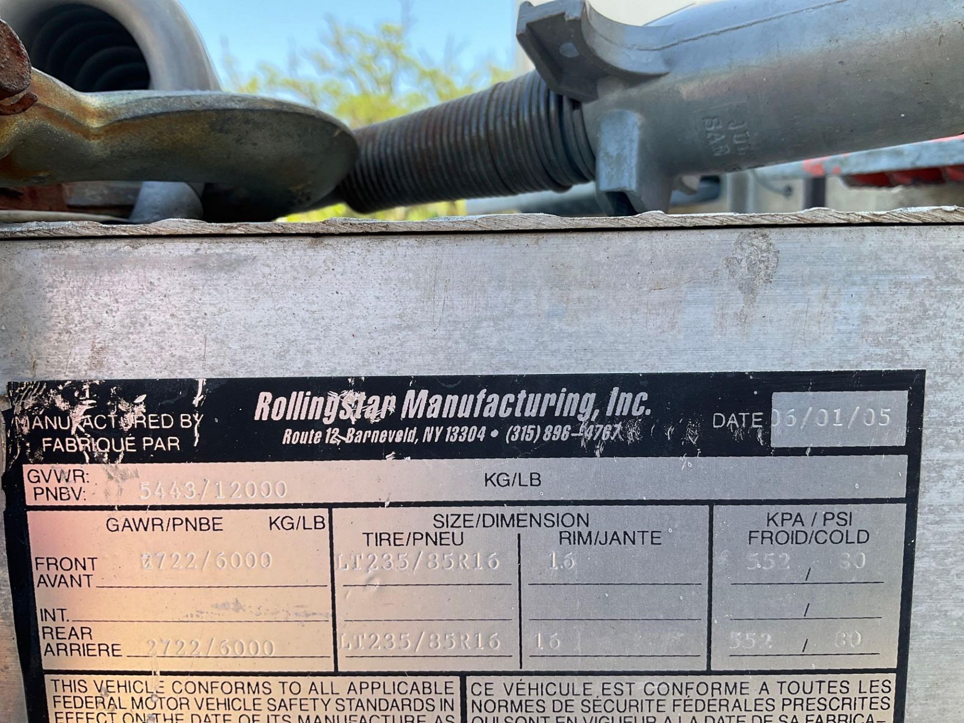 ROLLINGSTAR RS816 T/A ENCLOSED BATTERY TESTING CARGO TRAILER, APPROX GVWR 12,000, APPROX 16FT A - Image 43 of 49