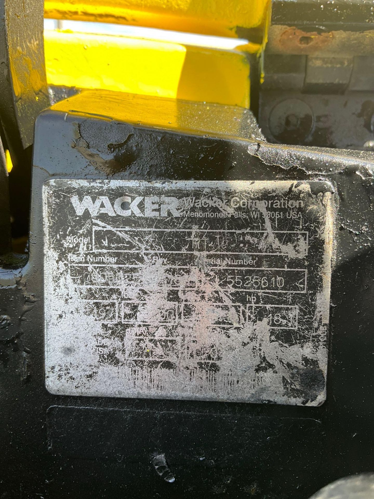 WACKER NEUSON VIBRATORY TRENCH ROLLER MODEL RT , DIESEL, RUNS & OPERATES REMOTE CONTROLLER INCLUDED - Image 13 of 15