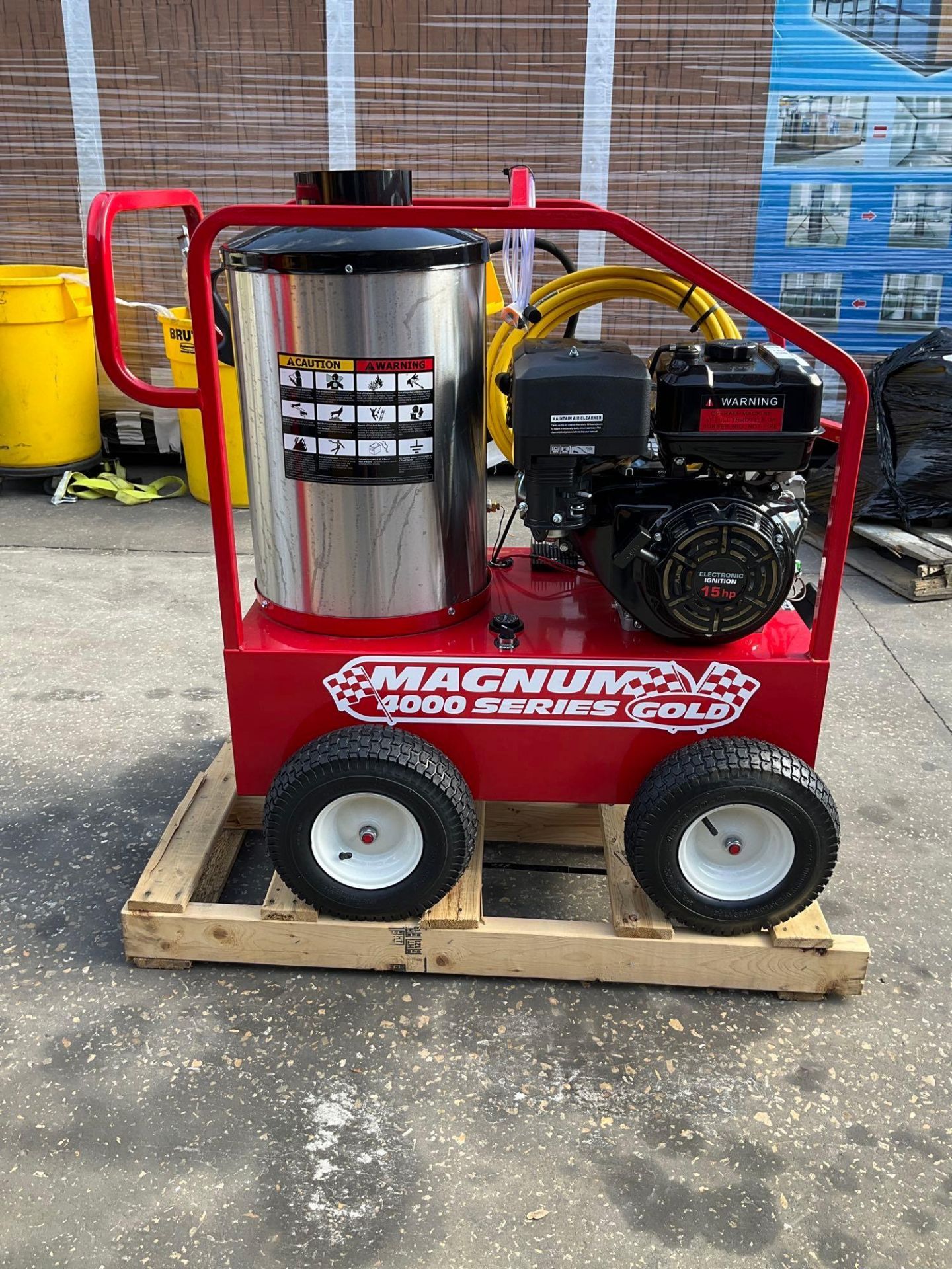 UNUSED 2023 MAGNUM 4000 SERIES GOLD HOT WATER PRESSURE WASHER,DIESEL GAS POWER, ELECTRIC START, A... - Image 2 of 14