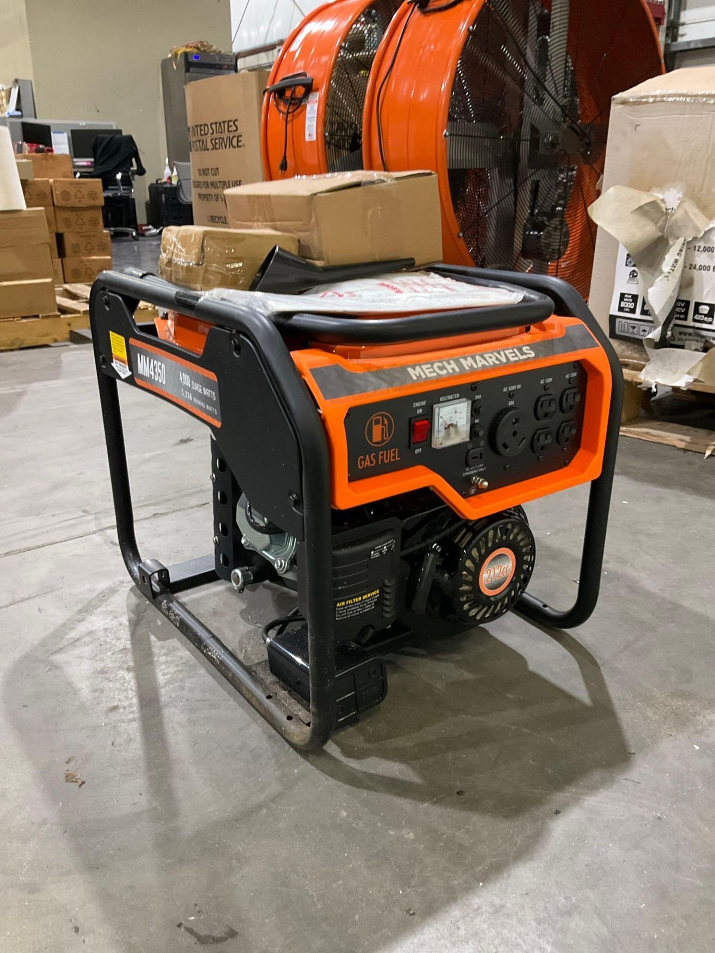 UNUSED MECH MARVELS MM4350 PORTABLE GAS GENERATOR, APPROX 4000 SURGE WATTS - Image 7 of 9
