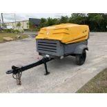 2015 ATLAS COPCO PORTABLE AIR COMPRESSOR MODEL XAS 185 KD114, DIESEL, KUBOTA ENGINE, TOW BEHIND, ...