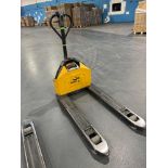 BIG JOE ELECTRIC PALLET JACK WITH EXTRA BATTERY & BATTERY CHARGER, RUNS & OPERATES