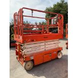 2015 SNORKEL SCISSOR LIFT MODEL S4726E ANSI, ELECTRIC, APPROX MAX PLATFORM HEIGHT 26FT, BUILT IN ...