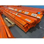 APPROX. QTY) 45 CROSS BEAMS FOR PALLET RACK, 8' BEAMS