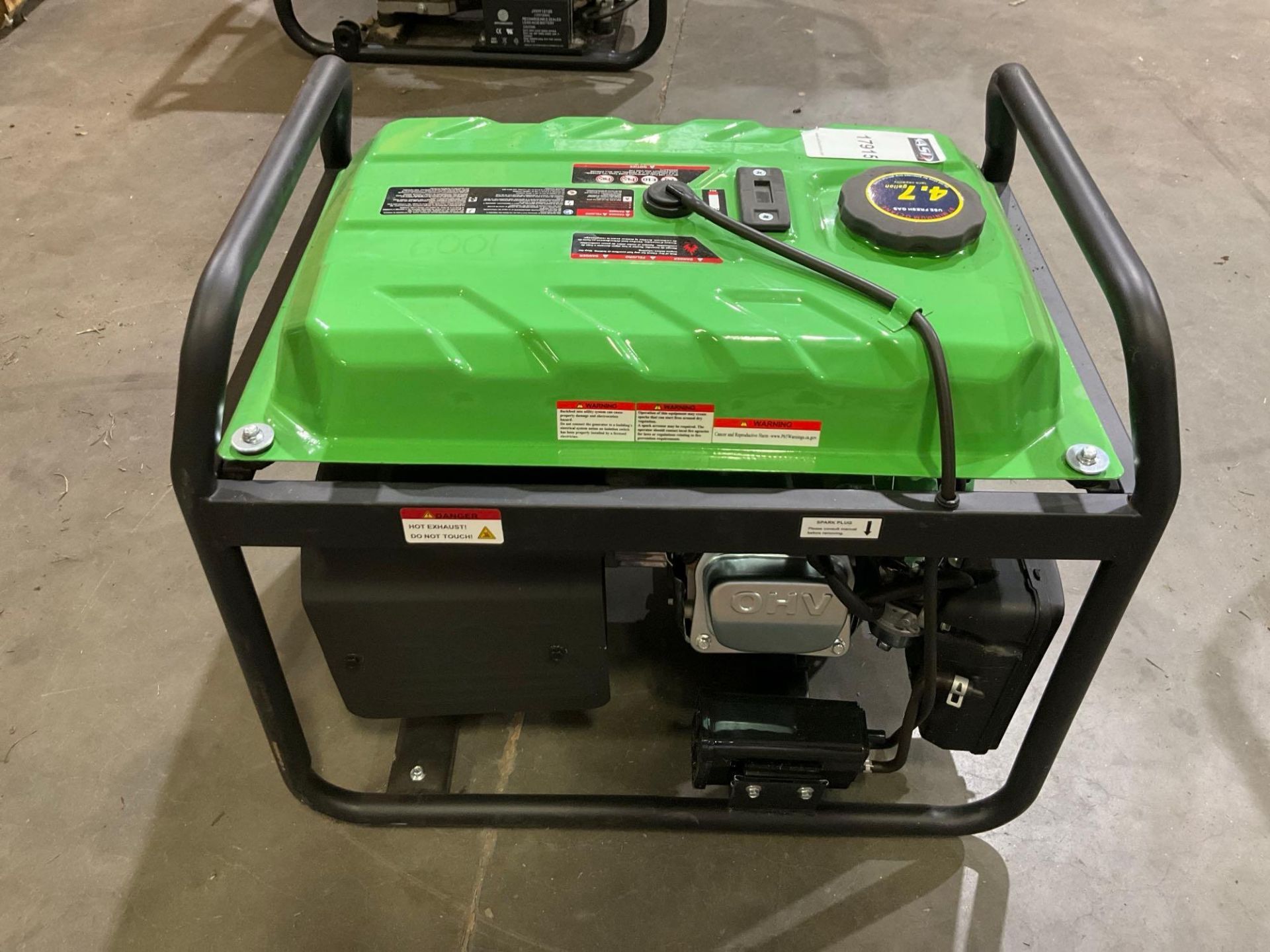 UNUSED ENERGY STORM ES4150-CA 3500WATT GAS GENERATOR , SINGLE PHASE, APPROX RATED 120V - Image 4 of 7