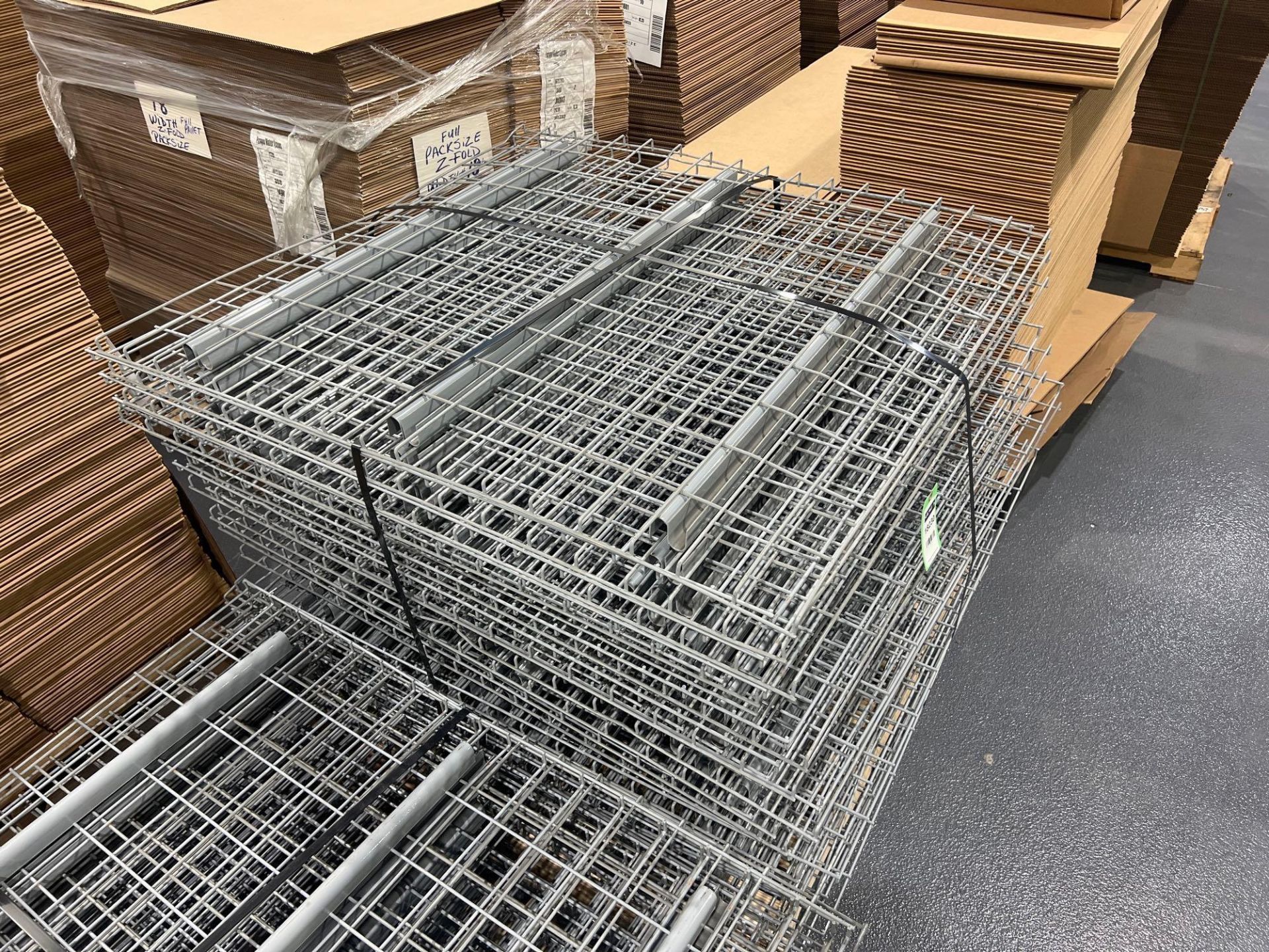 PALLET OF APPROX. 35 WIRE GRATES FOR PALLET RACKING, APPROX. DIMENSIONS 43" X 45" - Image 4 of 4