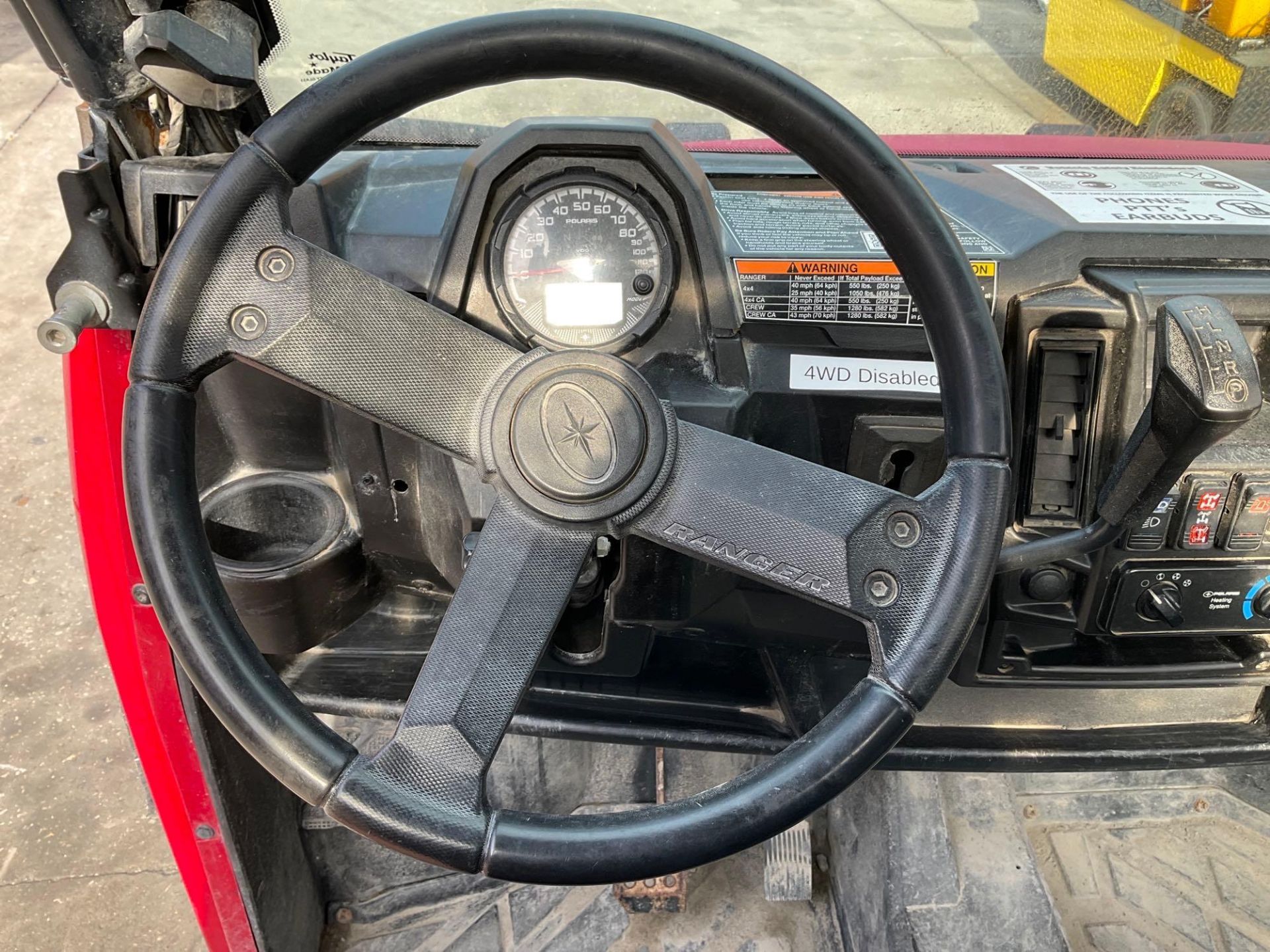 2017 POLARIS RANGER XP UTV, GAS POWERED, ENCLOSED CAB - Image 11 of 13