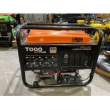 ( 1 ) UNUSED TOGO POWER 4-STROKE GAS GENERATOR MODEL GG8000, APPROX PEAK 8000W, APPROX RUNNING 65...