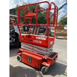 2014 SNORKEL SCISSOR LIFT MODEL S3010E, ELECTRIC, APPROX MAX PLATFORM HEIGHT 10FT, NON MARKING TI...