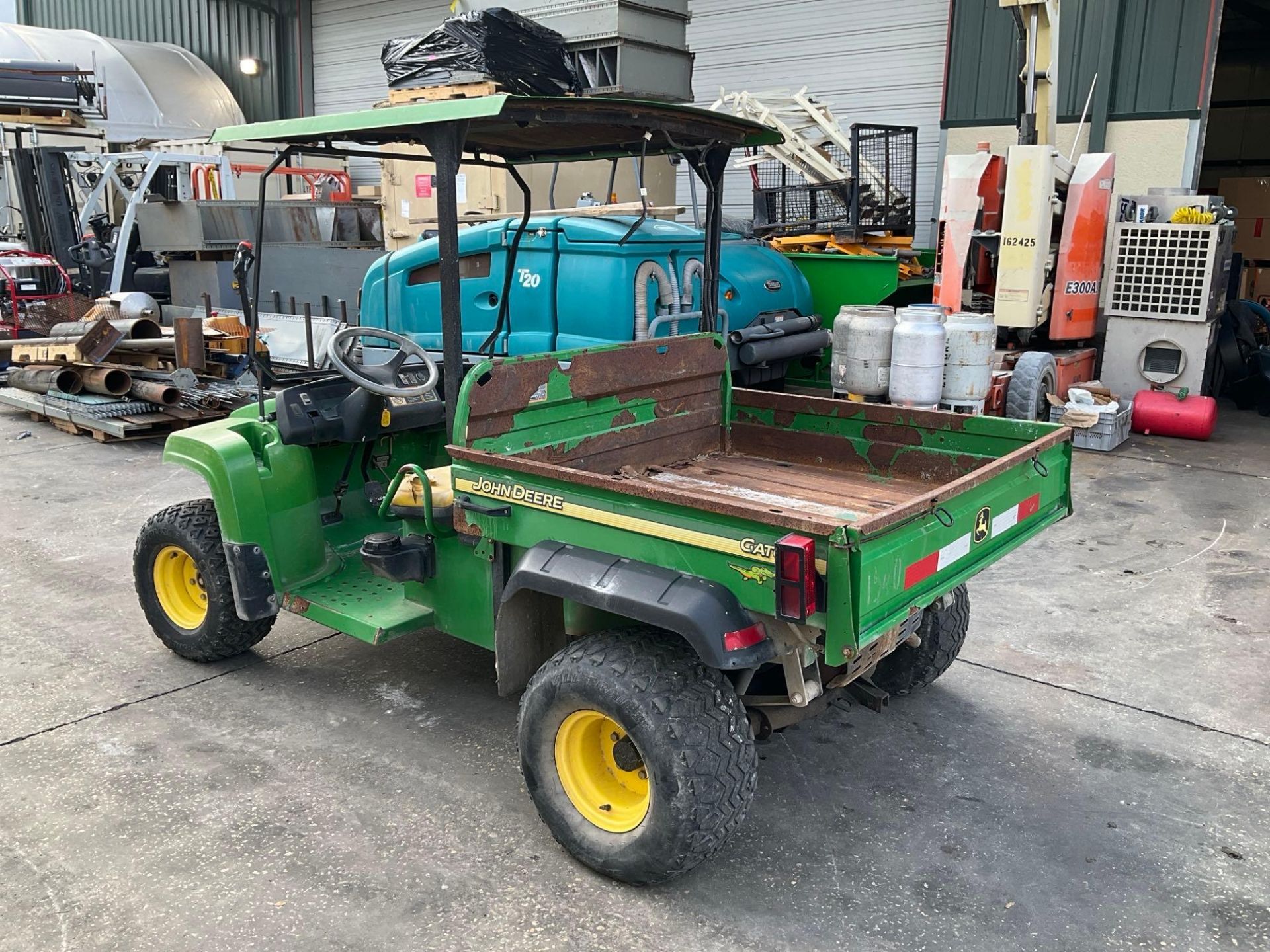 JOHN DEERE GATOR TX UTV, GAS POWERED, HYDRAULIC DUMP BED, HITCH, BILL OF SALE ONLY - Image 5 of 11