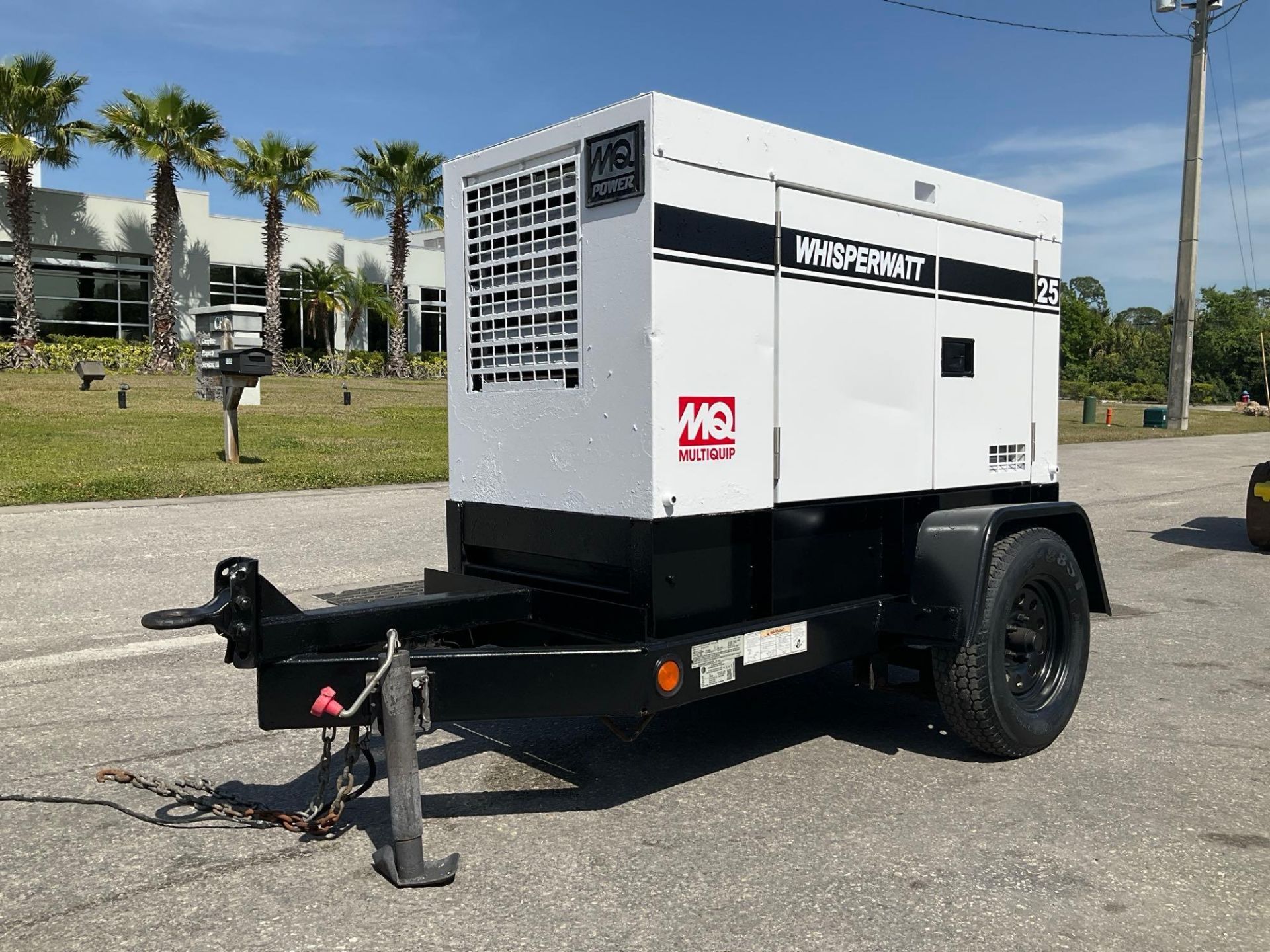 MULTIQUIP 25 WHISPERWATT ULTRA SILENT GENERATOR MODEL DCA-25USI2, DIESEL, TRAILER MOUNTED, ISUZU ...