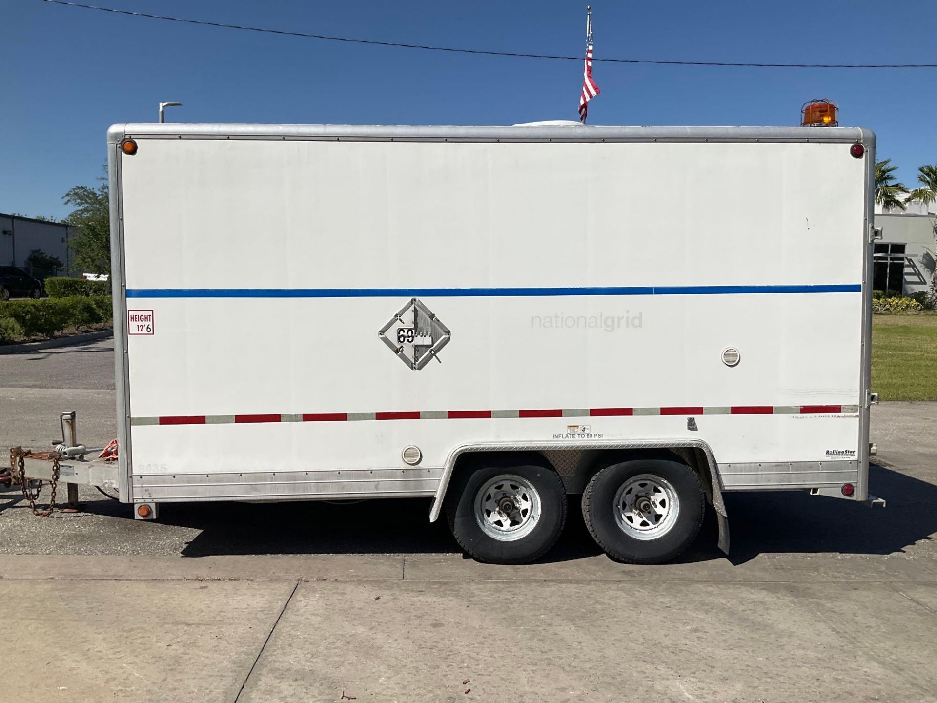 ROLLINGSTAR RS816 T/A ENCLOSED BATTERY TESTING CARGO TRAILER, APPROX GVWR 12,000, APPROX 16FT A - Image 7 of 49