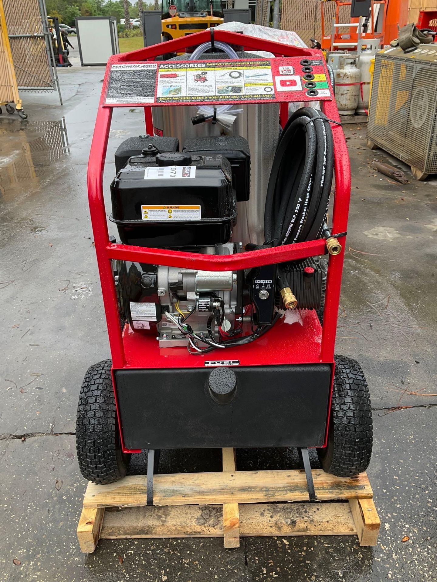 UNUSED 2023 MAGNUM 4000 SERIES GOLD HOT WATER PRESSURE WASHER,DIESEL GAS POWER, ELECTRIC START, A... - Image 7 of 13