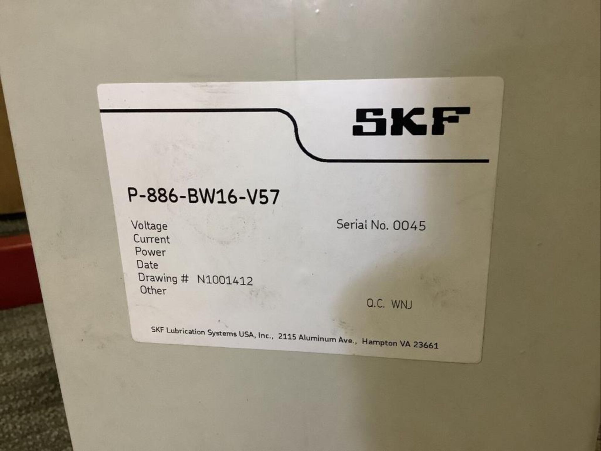 SKF P-886-BW16-V57 LUBRICATION PUMP - Image 4 of 5