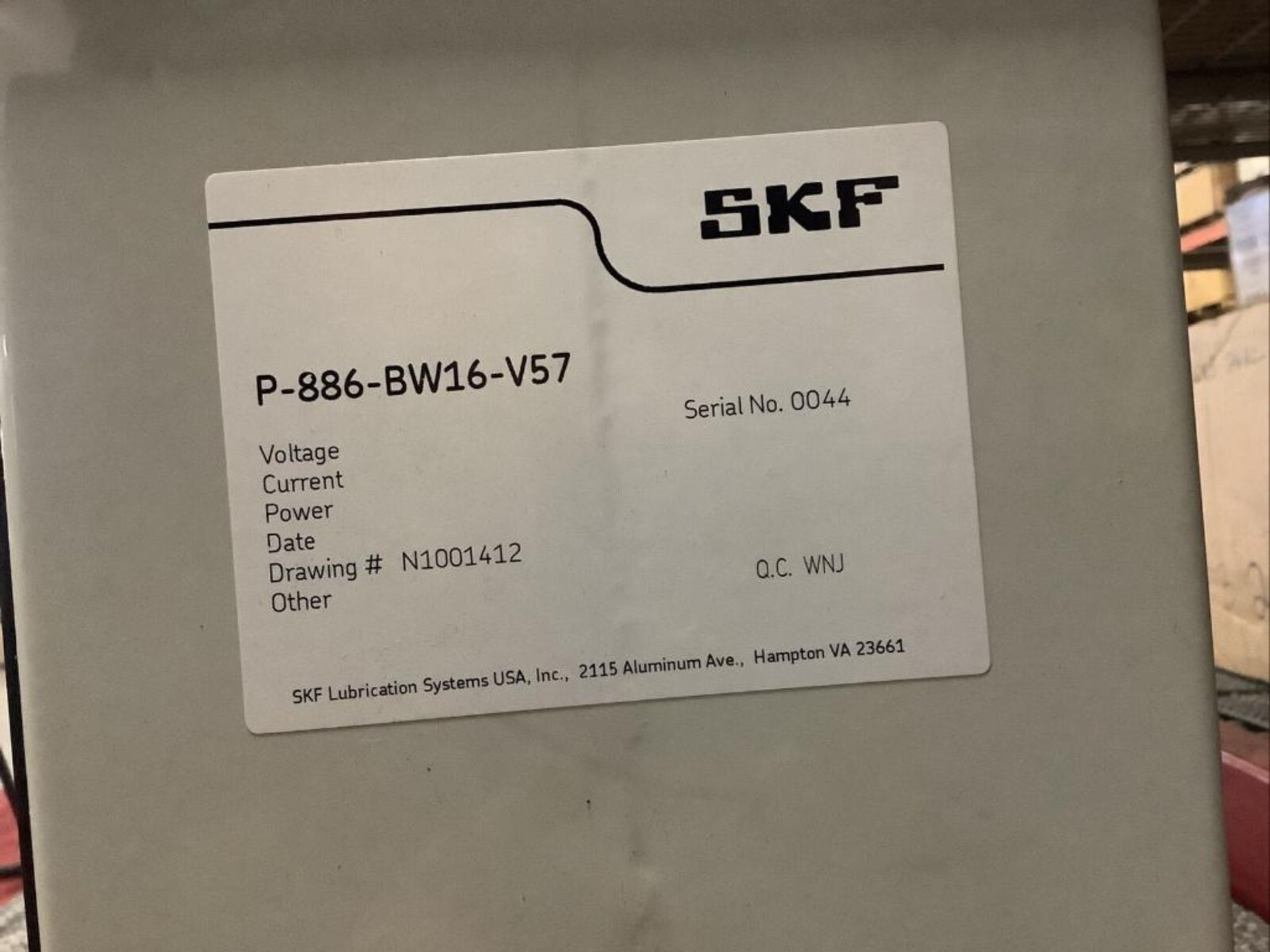 SKF P-886-BW16-V57 LUBRICATION PUMP - Image 4 of 5