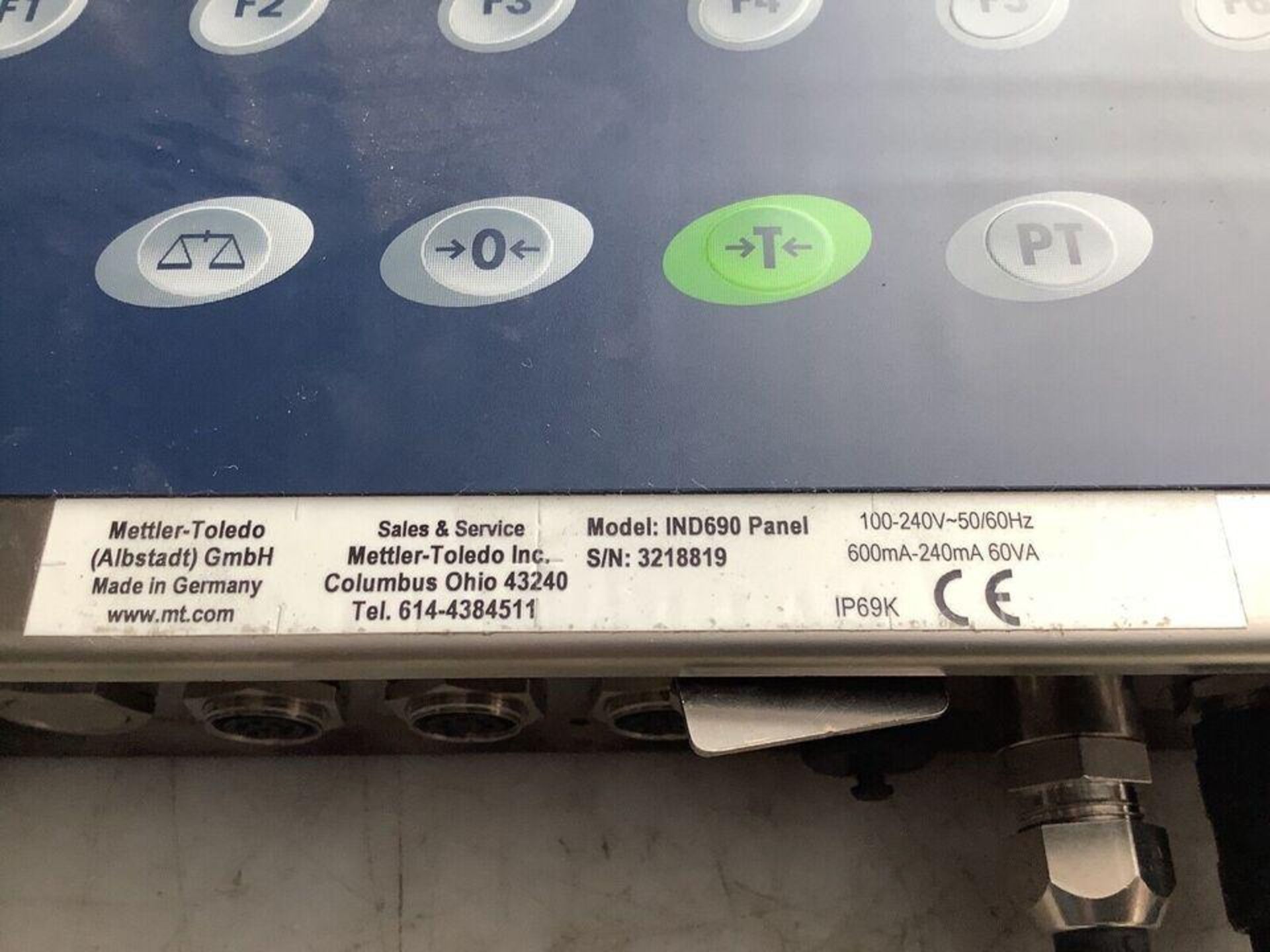 METTLER TOLEDO IND690 PANEL 69P10001A - Bild 5 aus 6