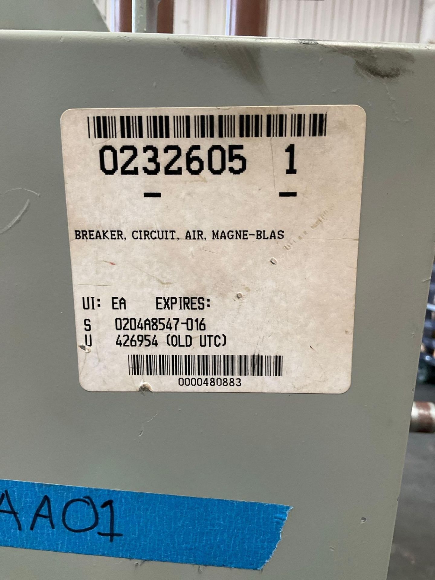 GE - GENERAL ELECTRIC MAGNE-BLAST CIRCUIT BREAKER, TYPE AM-4.16-350-2H, 60HZ, 1200 AMP - Image 10 of 11