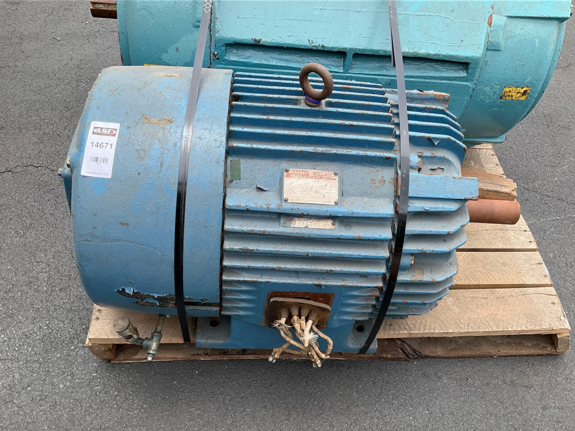 GENERAL ELECTRIC TRI 55 CLAD INDUCTION MOTOR MODEL 5K4405B2Y17, 60 HP, 1770 RPM, 208-220/440 V, 3