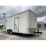 UNITED EXPRESS LINE ENCLOSED TRAILER, BOX APPROX 20FT LONG