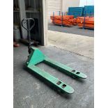 MITSUBISHI HYDRAULIC PALLET JACK, APPROX MAX CAPACITY 5500LBS