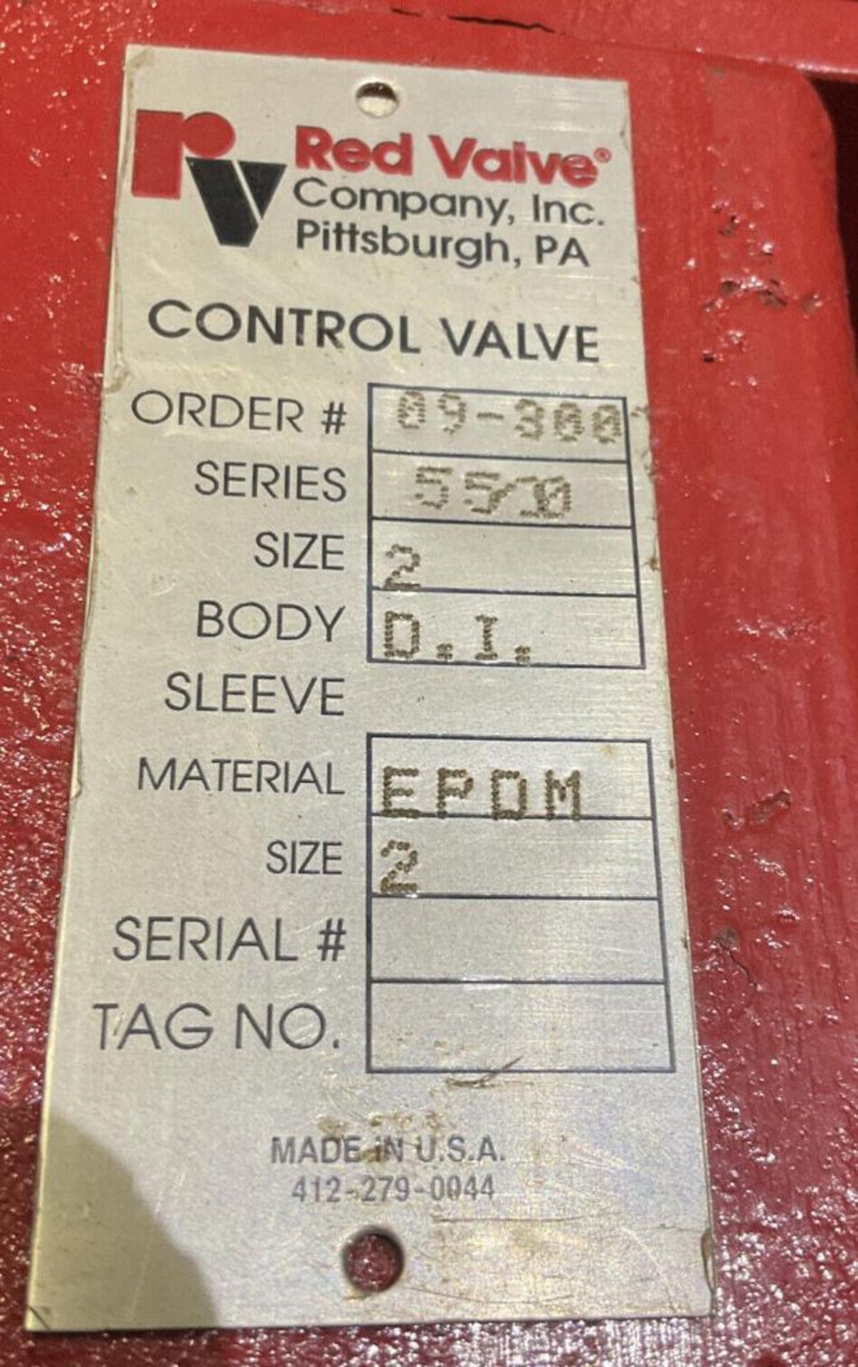 RED VALVE Co. PRESSURE CONTROL VALVE SERIES 5500 #09-3003 - Image 8 of 12