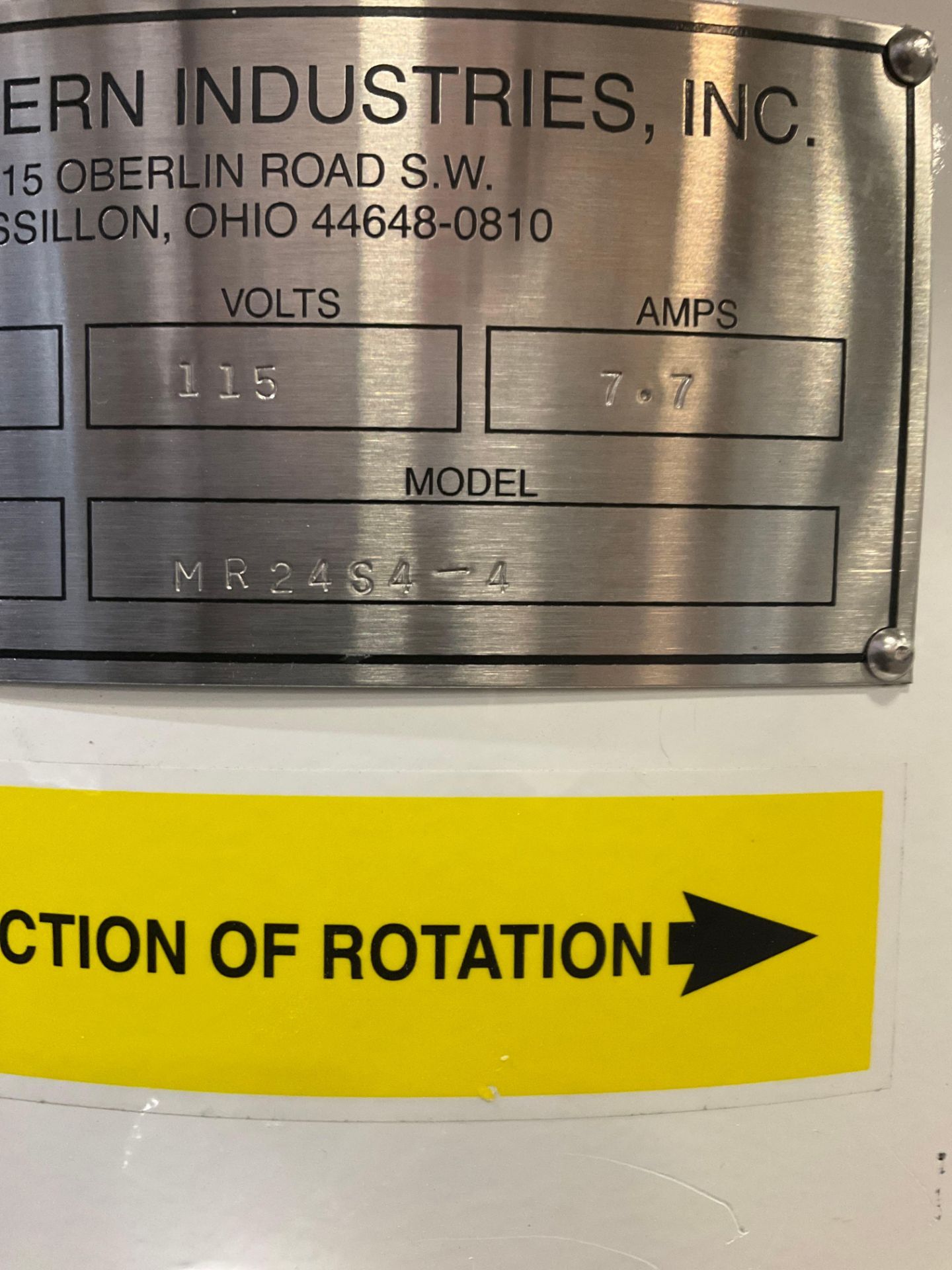 MIDWESTERN INDUSTRIES F1-24 SIFTER WITH MR24S4-4 MOTOR - Image 10 of 11