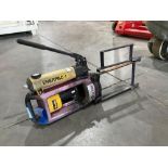 ENERPAC HYDRAULIC HAND PUMP MODEL P142, APPROX MAX PSI 10,000, APPROX 700 BAR