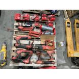 PALLET OF ( 5 ) HILTI HDM 500 MANUAL ADHESIVE DISPENSERS, ( 2 ) HILTI 500-A22 BATTERY POWERED