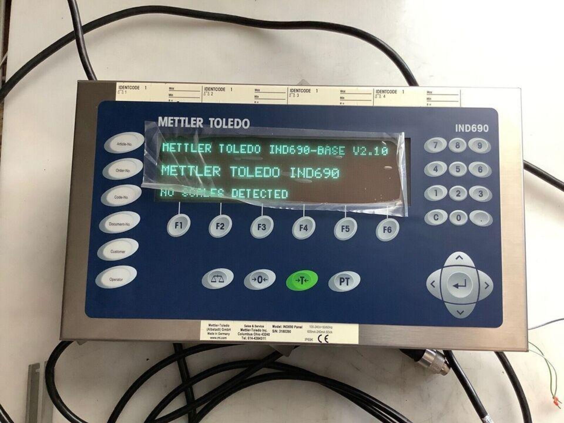 METTLER TOLEDO IND690 PANEL