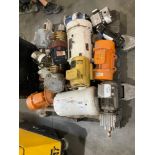 LOT OF MOTORS AND PUMPS; BRANDS INCLUDING BALDOR RELIANCE, UNIBLOC-PD, SEW, ITALVIBRAS; INCLUDING (