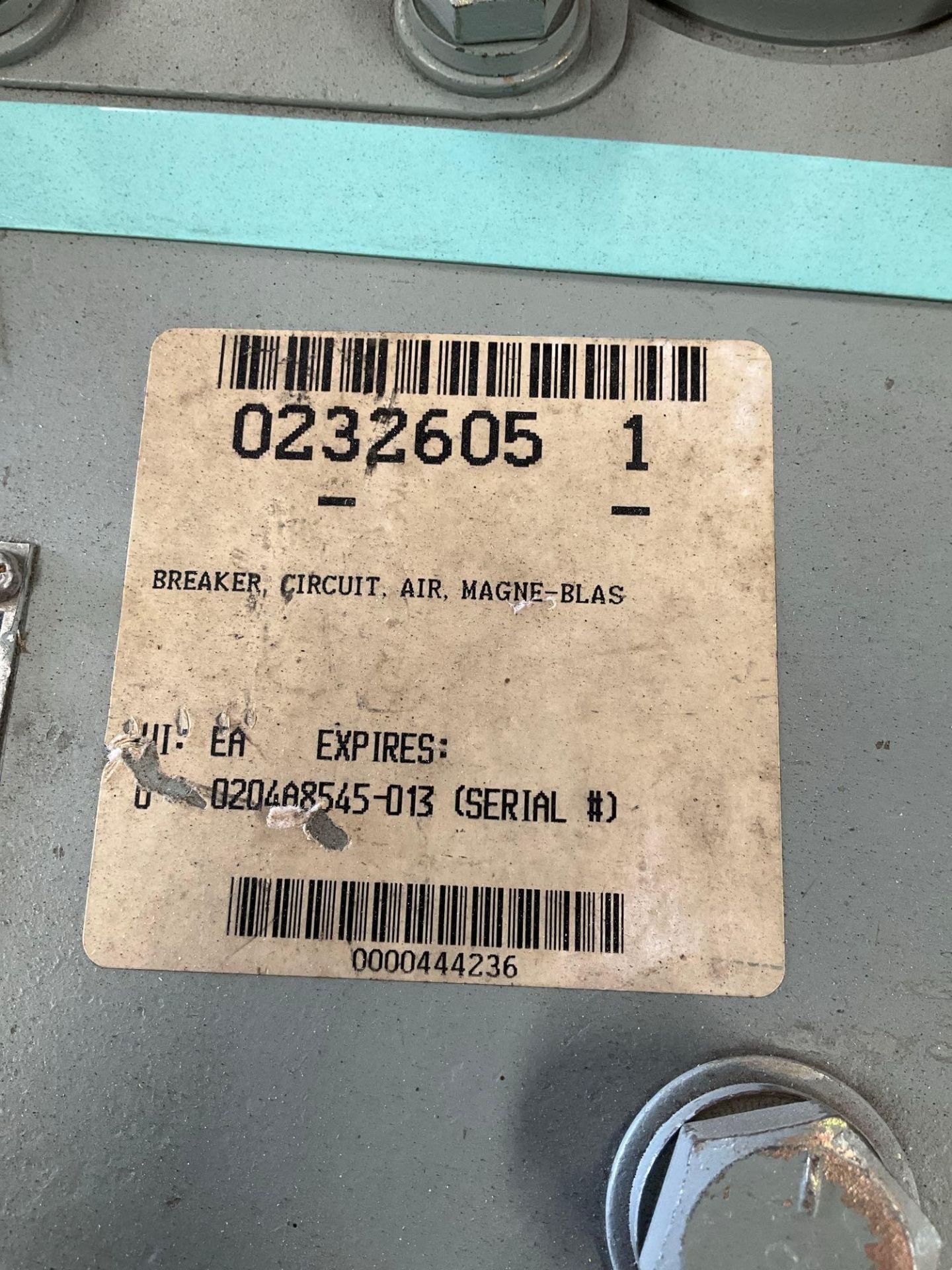 GE - GENERAL ELECTRIC MAGNE-BLAST CIRCUIT BREAKER, TYPE AM-4.16-350-2H, 60HZ, 1200 AMP - Image 10 of 11