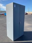 DURHAM INDUSTRIAL CABINET WITH CONTENTS , APPROX 36" W x 24? L x 72? T...
