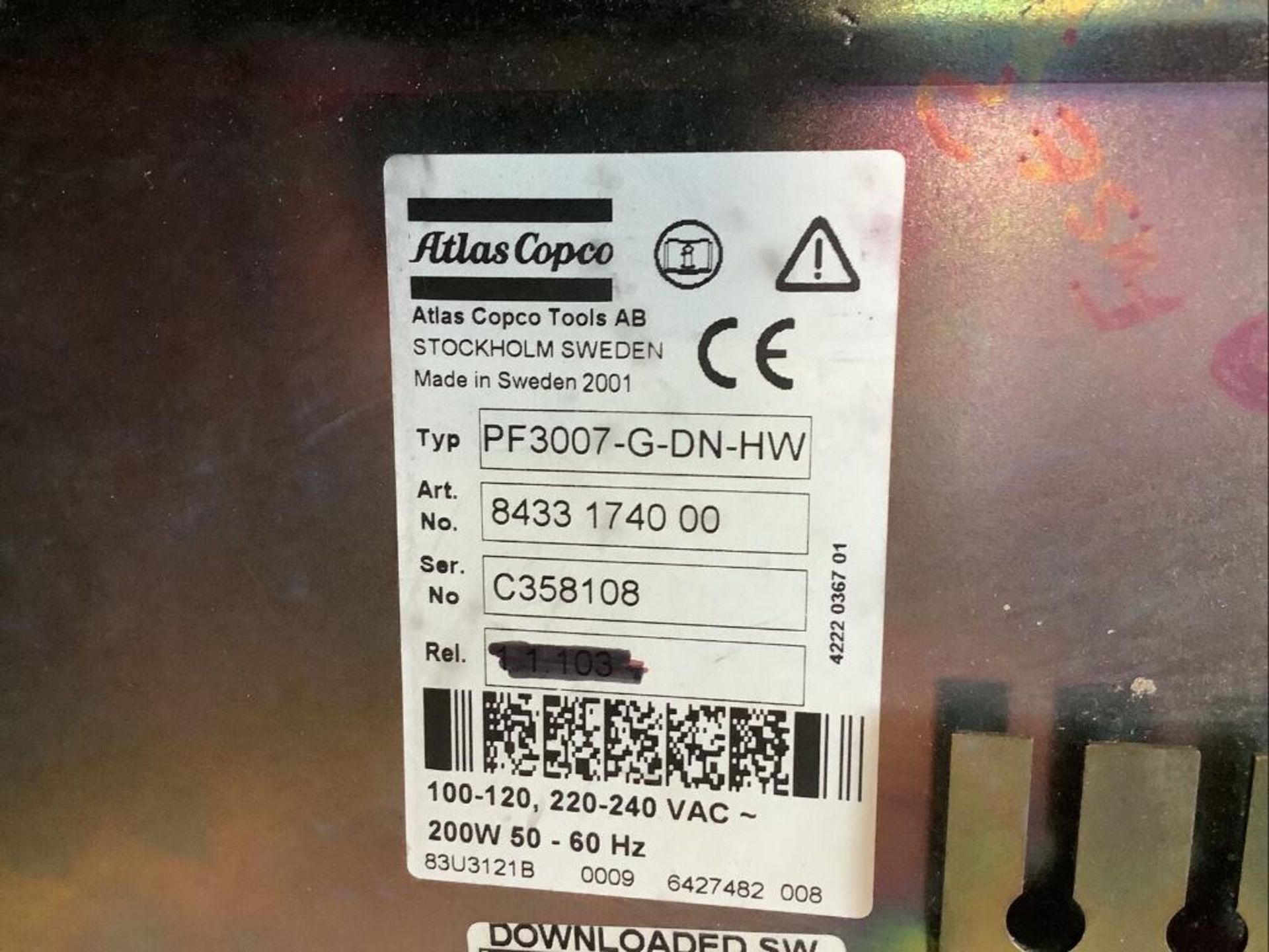 ATLAS COPCO 8433 1740 00 PF3007-G-DN-HW CONTROLLER - Image 3 of 4