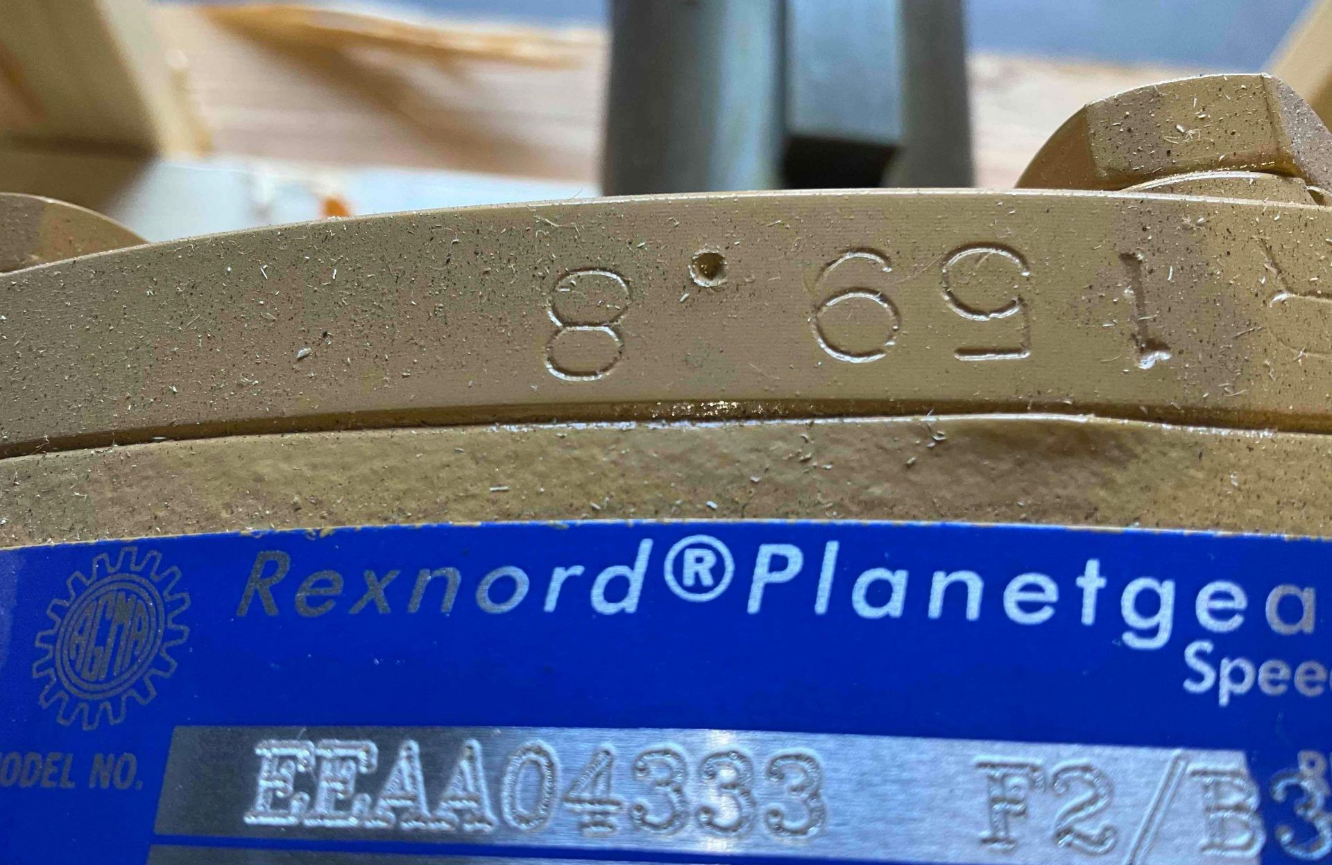 REXNORD...PLANETGEAR...7000 SPEED REDUCER MODEL EEAA04333 F2/BS W/ SIEMENS MOTOR...MODEL 1LE23112... - Image 8 of 19