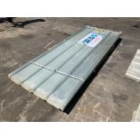 UNUSED POLYCARBONATE ROOF PANEL , THICKNESS CORRUGATED FOAM, APPROX 95" L x 28" , APPROX 30 PIECE (