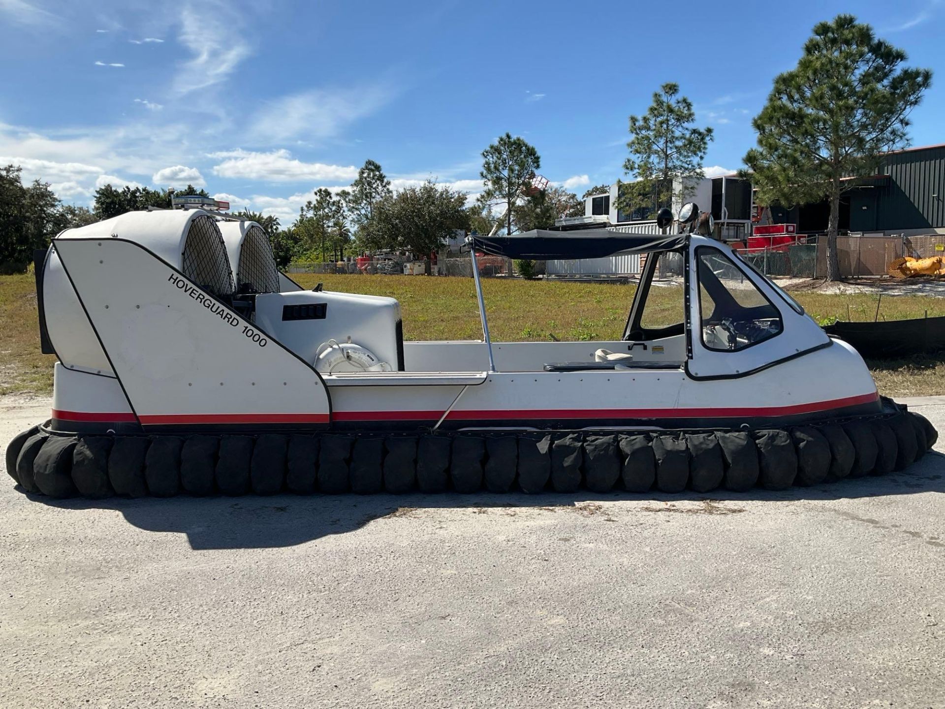 HOVERGUARD HOVERCRAFT W/TRAILER, HOVERTOUR 1000 MODEL 7900200, NEW BATTERY , 37 HRS SHOWING - Image 8 of 39