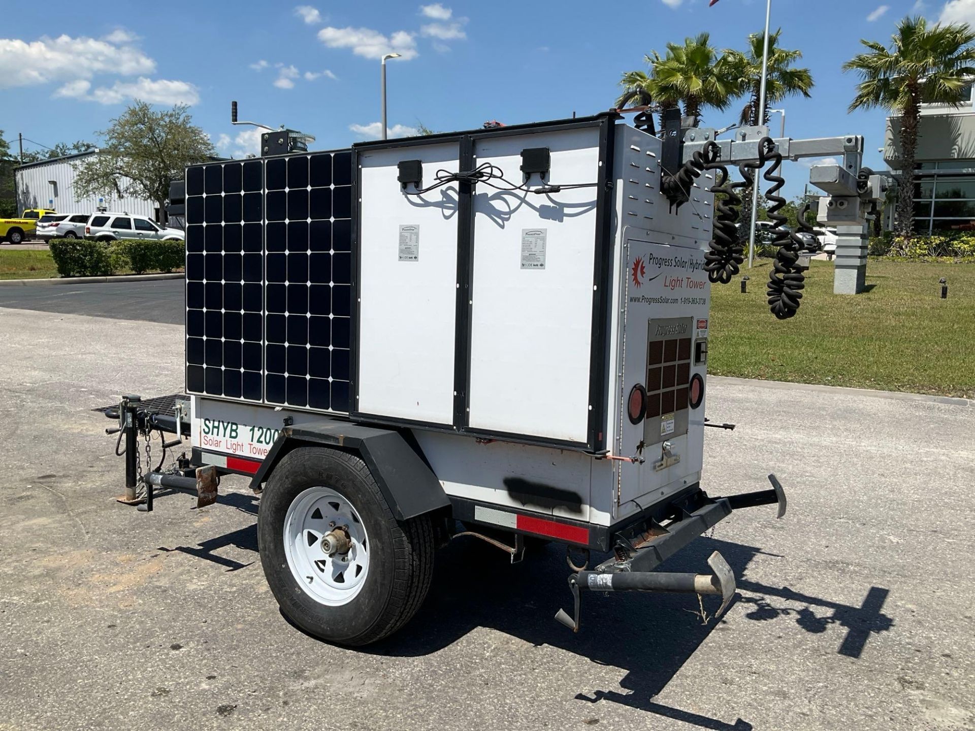 2019 PROGRESS SOLAR SOLUTIONS LIGHT TOWER MODEL SHYB-1200, KUBOTA DIESEL - Image 3 of 22